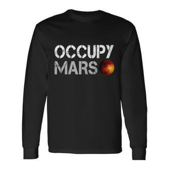 Occupy Mars V2 Long Sleeve T-Shirt - Monsterry