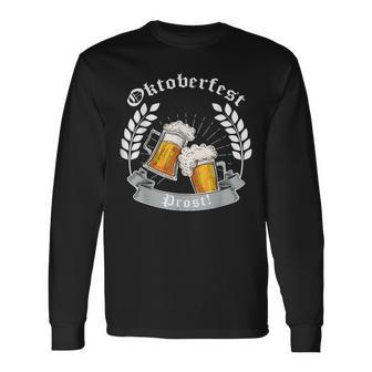 Oktoberfest Prost German Drinking Beer Germany Festival Men Women Long Sleeve T-Shirt T-shirt Graphic Print - Thegiftio UK