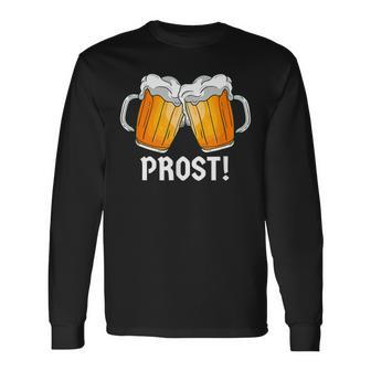 Oktoberfest Prost Vintage German Festival Beer Cheers Men Women Long Sleeve T-Shirt T-shirt Graphic Print - Thegiftio UK