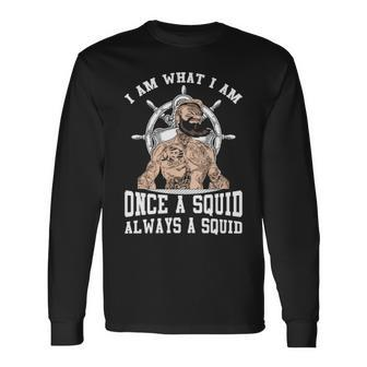 Once A Squid Long Sleeve T-Shirt - Monsterry