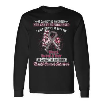 I Own It Forever The Title Breast Cancer Survivor Long Sleeve T-Shirt - Thegiftio UK