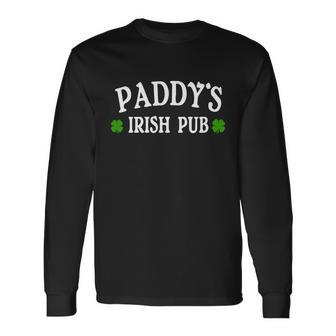 Paddys Irish Pub St Patricks Day Tshirt Long Sleeve T-Shirt - Monsterry CA