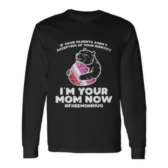 Parents Accepting Im Your Mom Now Bear Hug Lgbt Gay Pride Long Sleeve T-Shirt - Thegiftio UK