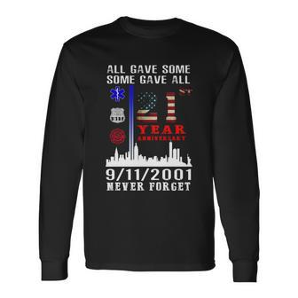 Patriot Day 911 We Will Never Forget Tshirtall Gave Some Some Gave All Patriot V2 Long Sleeve T-Shirt - Thegiftio UK