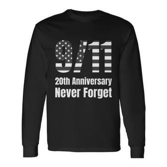Patriot Day 911 We Will Never Forget Tshirtnever September 11Th Anniversary Long Sleeve T-Shirt - Thegiftio UK