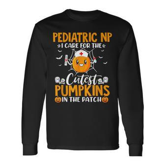 Pediatric Nurse Practitioner Halloween Party Nurse Squad Men Women Long Sleeve T-Shirt T-shirt Graphic Print - Thegiftio UK