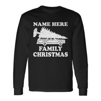 Personalize Christmas Custom Tshirt Long Sleeve T-Shirt - Monsterry