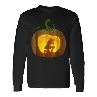 Photographer Pumpkin Halloween Shirt Men Women Long Sleeve T-Shirt T-shirt Graphic Print - Thegiftio UK