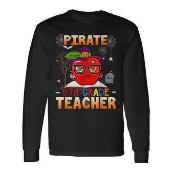 Pirate 5Th Grade Teacher Halloween Costumes Pirate Day Men Women Long Sleeve T-Shirt T-shirt Graphic Print - Thegiftio UK