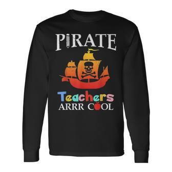 Pirate Teacher Teacher Educational Long Sleeve T-Shirt - Thegiftio UK