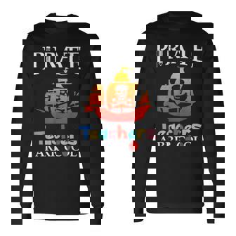 Pirate Teacher Teacher Educational Long Sleeve T-Shirt - Thegiftio