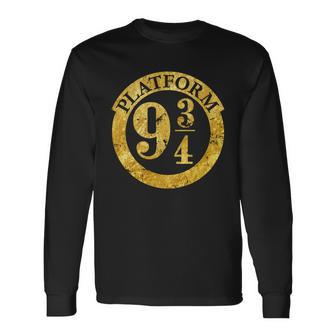 Platform 9 34 Golden Logo Long Sleeve T-Shirt - Monsterry