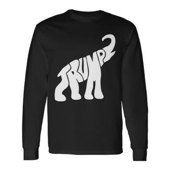 Pro Trump Elephant Long Sleeve T-Shirt - Monsterry