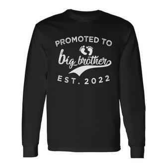 Promoted To Big Brother Long Sleeve T-Shirt - Monsterry