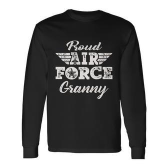 Proud Air Force Granny Pride Military Grandma Long Sleeve T-Shirt - Monsterry DE