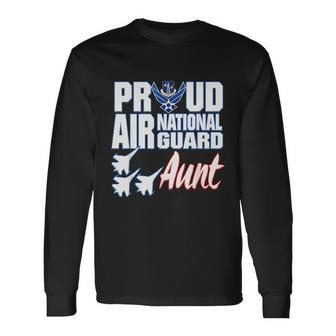 Proud Air National Guard Aunt Usa Military Women Long Sleeve T-Shirt - Monsterry