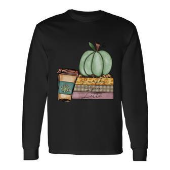 Pumpkin Spill Lette Thanksgiving Quote Long Sleeve T-Shirt - Monsterry CA