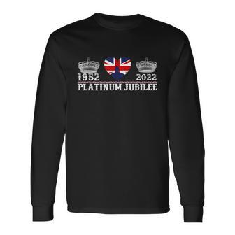 Queens Jubilee 2022 Queen Platinum Jubilee V2 Long Sleeve T-Shirt - Monsterry DE