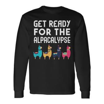 Get Ready For The Alpacalypse Long Sleeve T-Shirt - Seseable