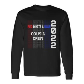 Red White And Blue Cousin Crew 2022 4Th Of July American Flag Long Sleeve T-Shirt - Monsterry