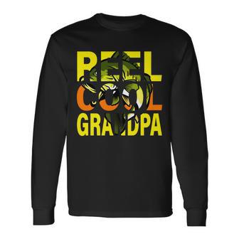 Reel Cool Grandpa Tshirt Long Sleeve T-Shirt - Monsterry AU