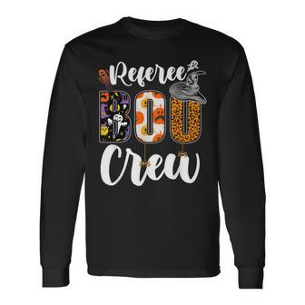 Referee Boo Crew Ghost Referee Halloween Matching Long Sleeve T-Shirt - Seseable