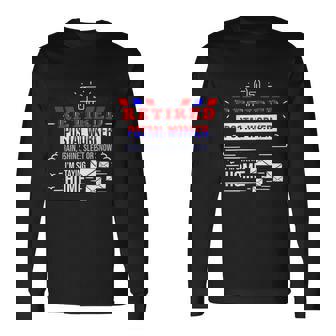 Retired Post Office Postal Worker Retirement Postman V2 Long Sleeve T-Shirt - Thegiftio