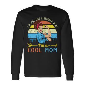 Retro Cool Mom Long Sleeve T-Shirt - Monsterry UK