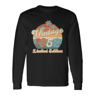 Retro Tropical Vintage 1952 Limited Edition 70Th Birthday V2 Long Sleeve T-Shirt