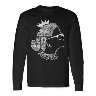 Ruth Bader Ginsburg Notorious Rbg Quotes Tshirt Long Sleeve T-Shirt - Monsterry AU