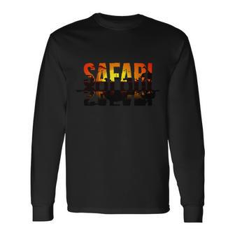 Safari Animal Kingdom Long Sleeve T-Shirt - Monsterry