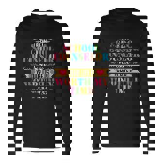 School Counselor Cute Appreciation Back To School Tshirt Long Sleeve T-Shirt - Monsterry