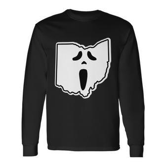Scream Ohio Halloween Long Sleeve T-Shirt - Thegiftio UK