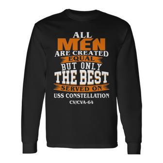 Served On Uss Constellation Cv Long Sleeve T-Shirt - Monsterry CA