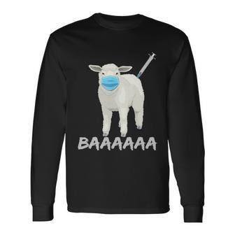 Sheep Or Sheeple Anti Vaccine And Mask Tshirt Long Sleeve T-Shirt - Monsterry UK