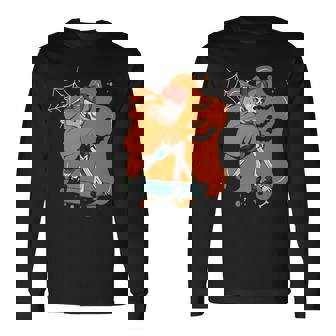 Skateboarding Skeleton Men Boys Skater Skateboard Long Sleeve T-Shirt - Thegiftio UK