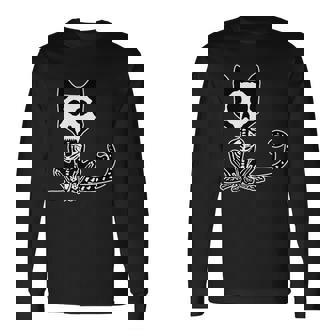 Skeleton X-Ray Cat Day Of The Dead Long Sleeve T-Shirt - Thegiftio