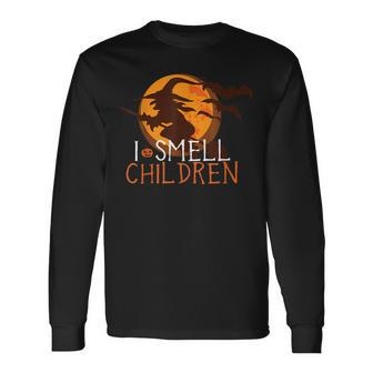 I Smell Children Halloween Witches Costume Long Sleeve T-Shirt - Seseable
