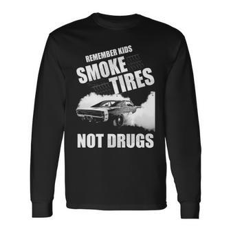 Smoke Tires V2 Long Sleeve T-Shirt - Seseable