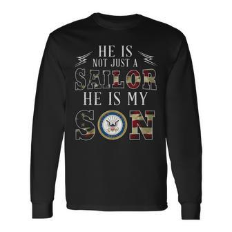 My Son Is A Sailor Long Sleeve T-Shirt - Monsterry