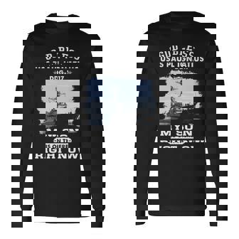 My Son Serve On Uss Paul Ignatius Ddg Long Sleeve T-Shirt - Monsterry