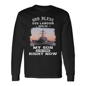 My Son Is On Uss Laboon Ddg Long Sleeve T-Shirt - Monsterry