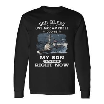 My Son Is On Uss Mccampbell Ddg Long Sleeve T-Shirt - Monsterry UK