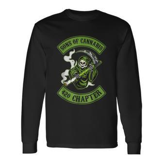 Sons Of Cannabis 420 Chapter Long Sleeve T-Shirt - Monsterry AU