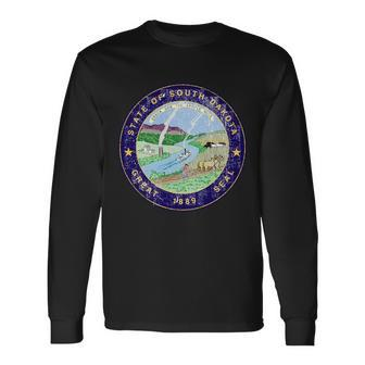 South Dakota Seal Tshirt Long Sleeve T-Shirt - Monsterry AU