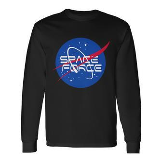 Space Force Usa United States Logo Long Sleeve T-Shirt - Monsterry