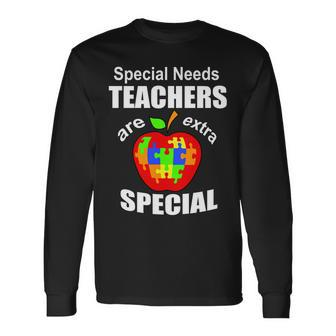 Special Needs Teachers Are Extra Special Tshirt Long Sleeve T-Shirt - Monsterry AU