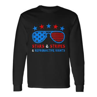 Stars Stripes Reproductive Rights Patriotic 4Th Of July V3 Long Sleeve T-Shirt - Monsterry AU