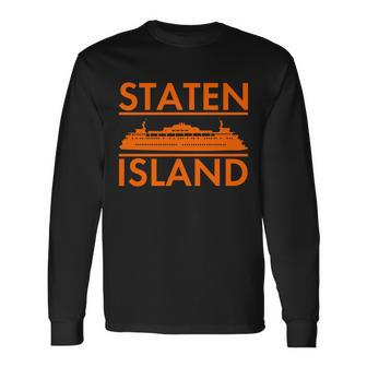 Staten Island Ferry New York Tshirt Long Sleeve T-Shirt - Monsterry CA