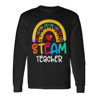 Steam Teacher Squad Team Crew Back To School Stem Special Long Sleeve T-Shirt - Seseable